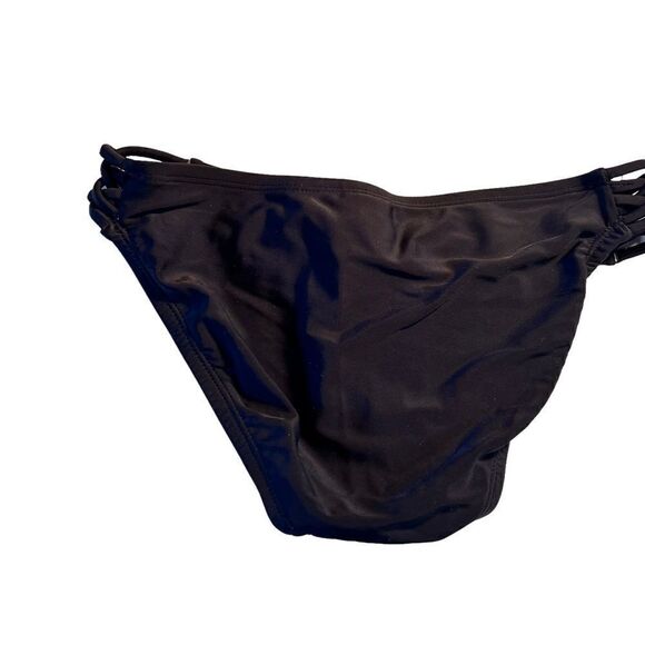 Xhilaration black woven string bikini bottom S - Picture 3 of 5